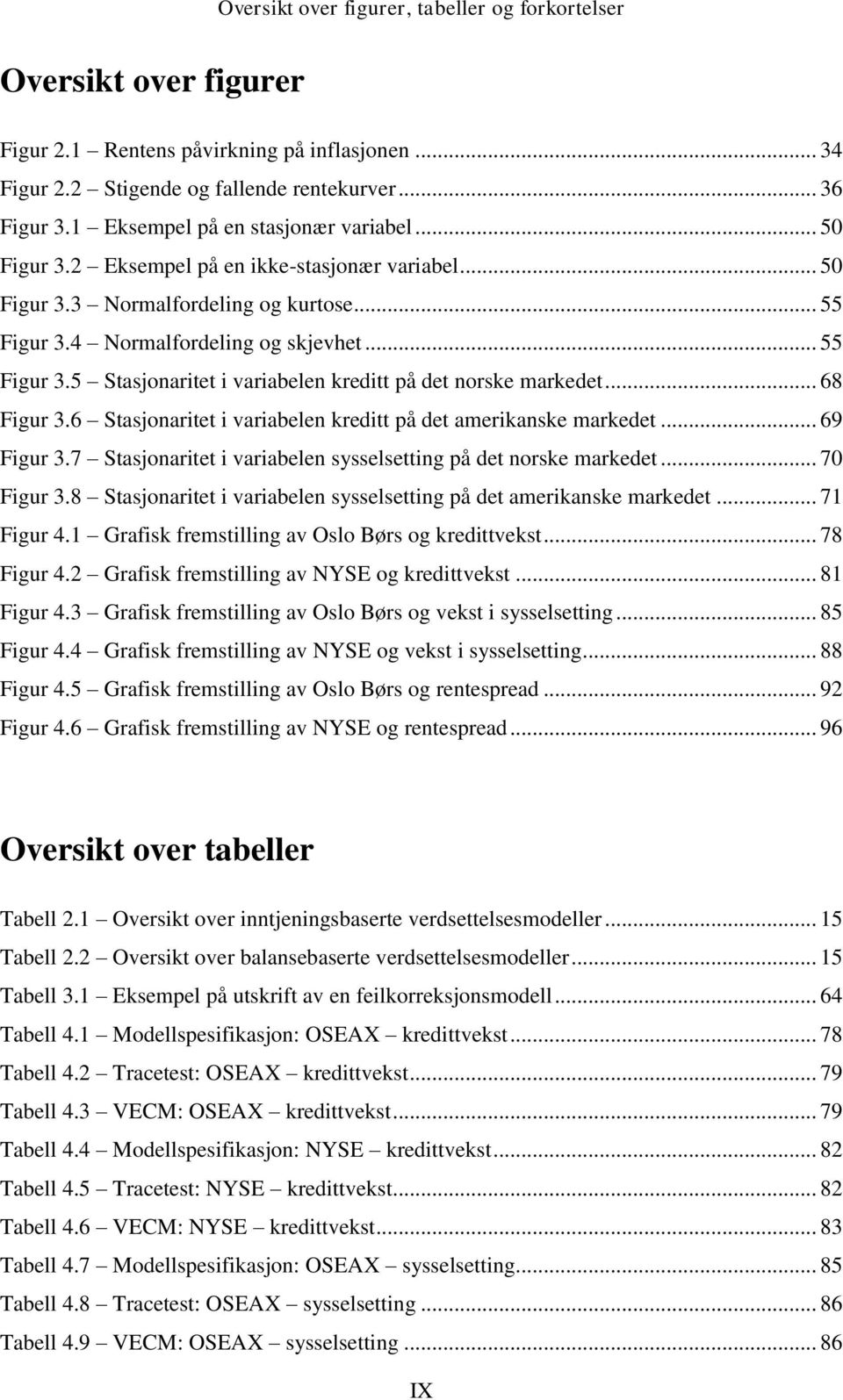 4 Normalfordeling og skjevhet... 55 Figur 3.5 Stasjonaritet i variabelen kreditt på det norske markedet... 68 Figur 3.6 Stasjonaritet i variabelen kreditt på det amerikanske markedet... 69 Figur 3.