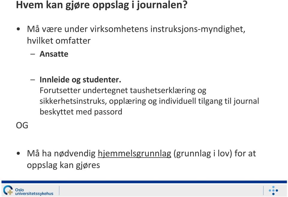 Innleide og studenter.