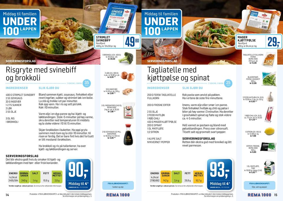 METTET kj/kcal 2780/662 142 g 3,4 g 29,8 g 10,7 g GRØNN- SAKER SLIK GJØR DU Det blir ekstra godt hvis du smaker til kjøtt- og løkblandingen med tørr eller frisk koriander.