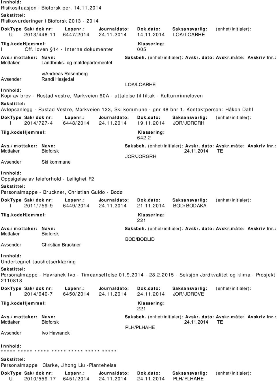 Kulturminneloven Avløpsanlegg - Rustad Vestre, Mørkveien 123, Ski kommune - gnr 48 bnr 1. Kontaktperson: Håkon Dahl I 2014/727-4 6448/2014 24.11.