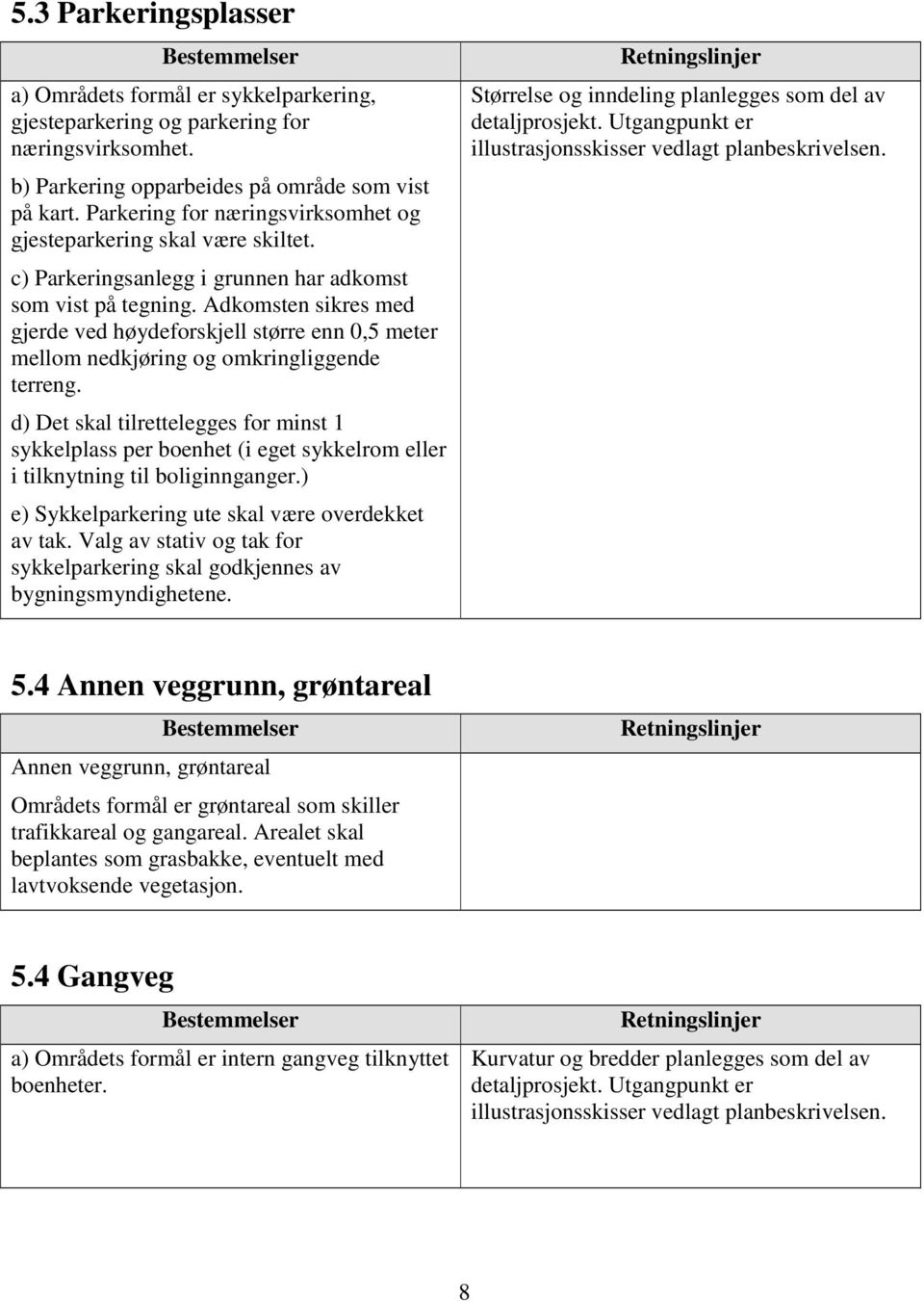 Adkomsten sikres med gjerde ved høydeforskjell større enn 0,5 meter mellom nedkjøring og omkringliggende terreng.