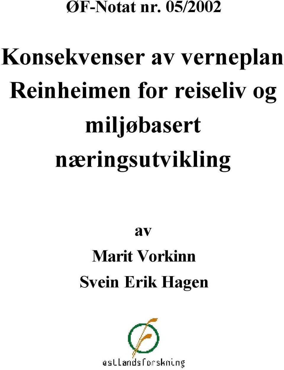 Reinheimen for reiseliv og