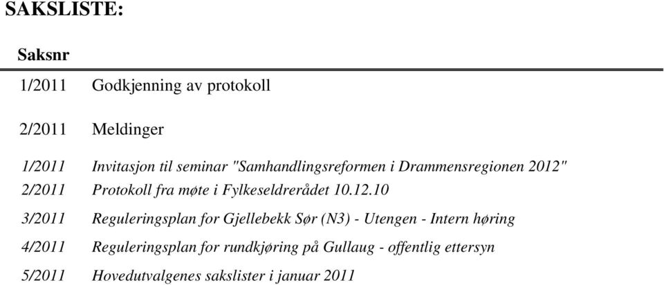 2/2011 Protokoll fra møte i Fylkeseldrerådet 10.12.