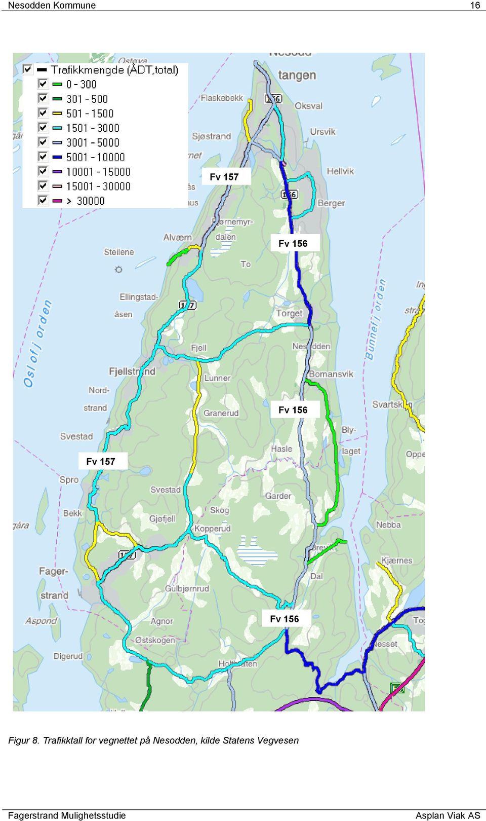 8. Trafikktall for vegnettet på