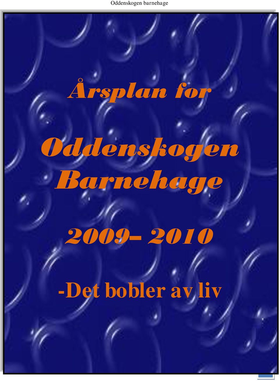 Barnehage 2009