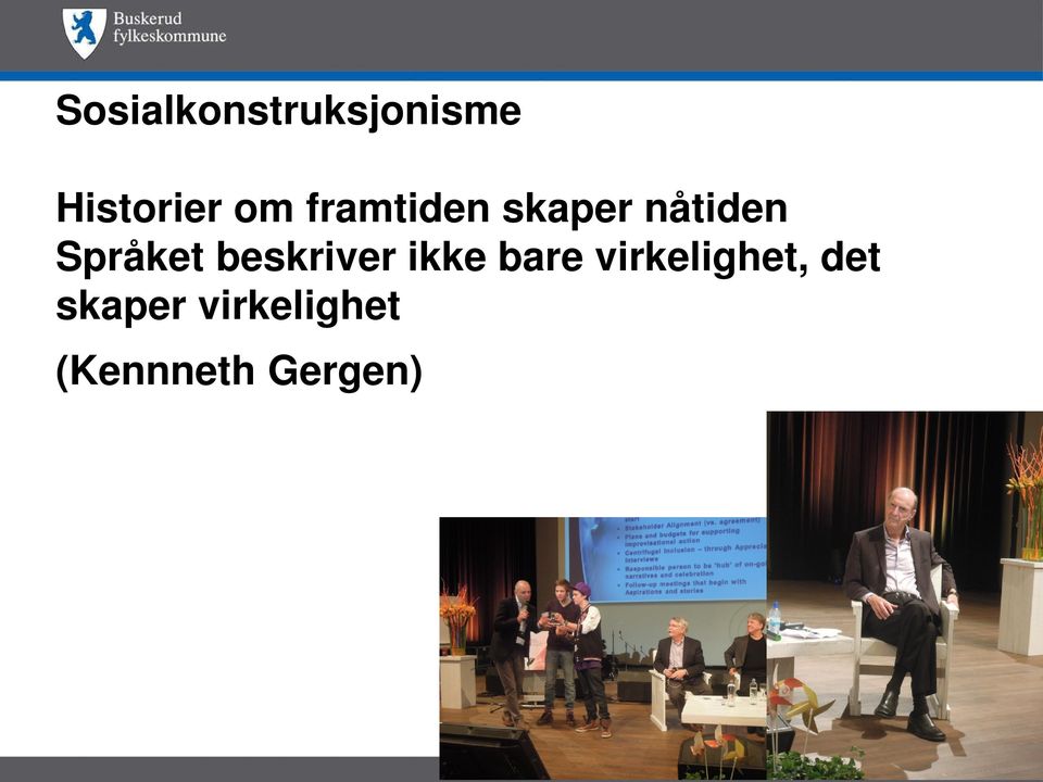 beskriver ikke bare virkelighet,