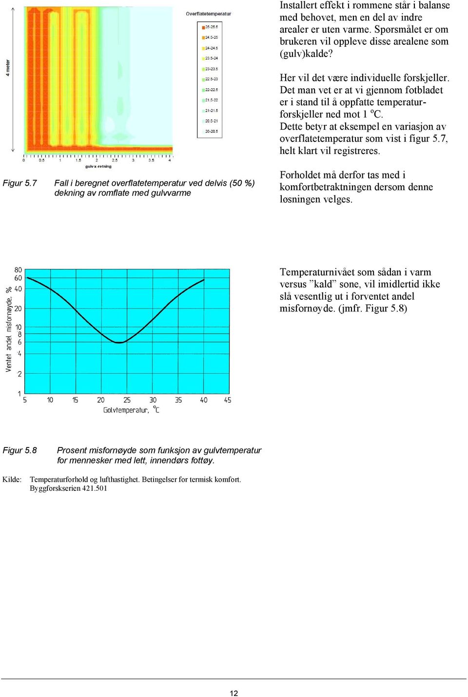 Dette betyr at eksempel en variasjon av overflatetemperatur som vist i figur 5.7, helt klart vil registreres. Figur 5.