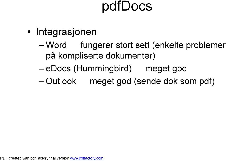 påkompliserte dokumenter) edocs