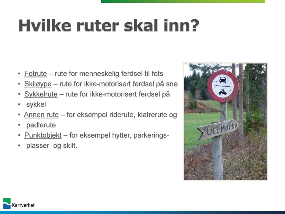 ikke-motorisert ferdsel på snø Sykkelrute rute for ikke-motorisert