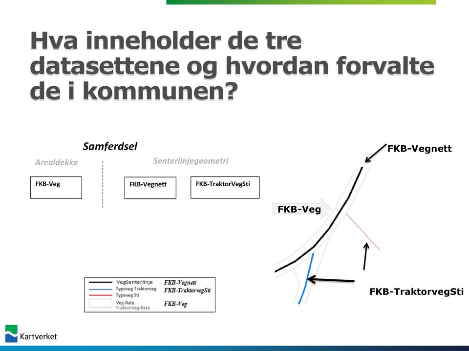 Arealdekke Samferdsel Senterlinjegeometri