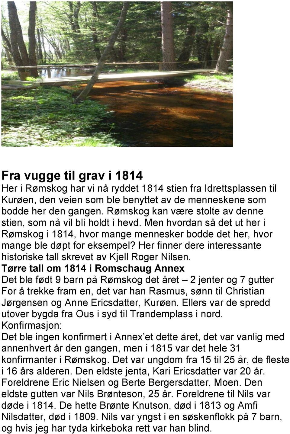 Her finner dere interessante historiske tall skrevet av Kjell Roger Nilsen.