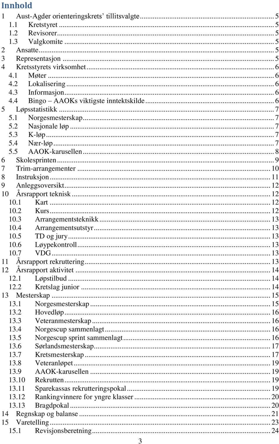 .. 7 5.5 AAOK-karusellen... 8 6 Skolesprinten... 9 7 Trim-arrangementer... 10 8 Instruksjon... 11 9 Anleggsoversikt... 12 10 Årsrapport teknisk... 12 10.1 Kart... 12 10.2 Kurs... 12 10.3 Arrangementsteknikk.