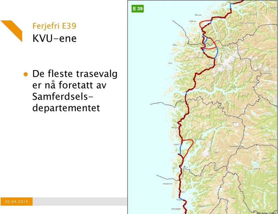 Samferdselsdepartementet 30.04.