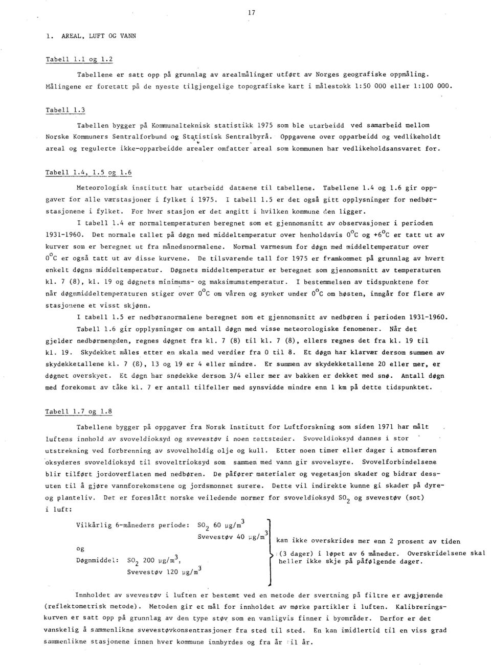 3 Tabellen bygger på Kommunalteknisk statistikk 1975 som ble utarbeidd ved samarbeid mellom Norske Kommuners Sentralforbund og Statistisk Sentralbyrå.