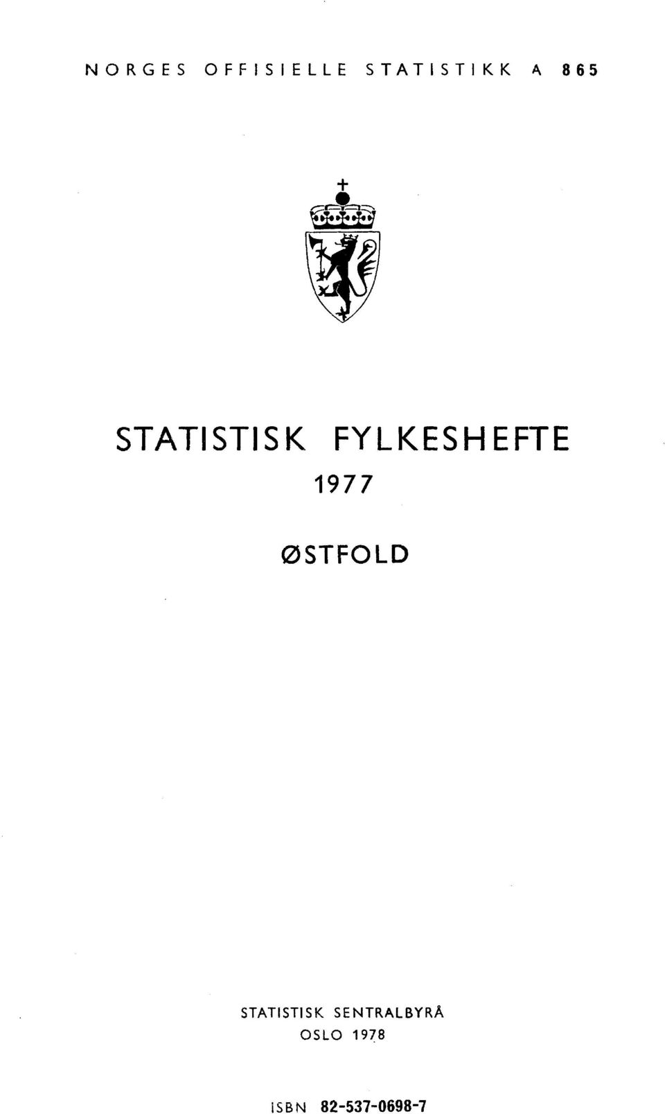 1977 ØSTFOLD STATISTISK