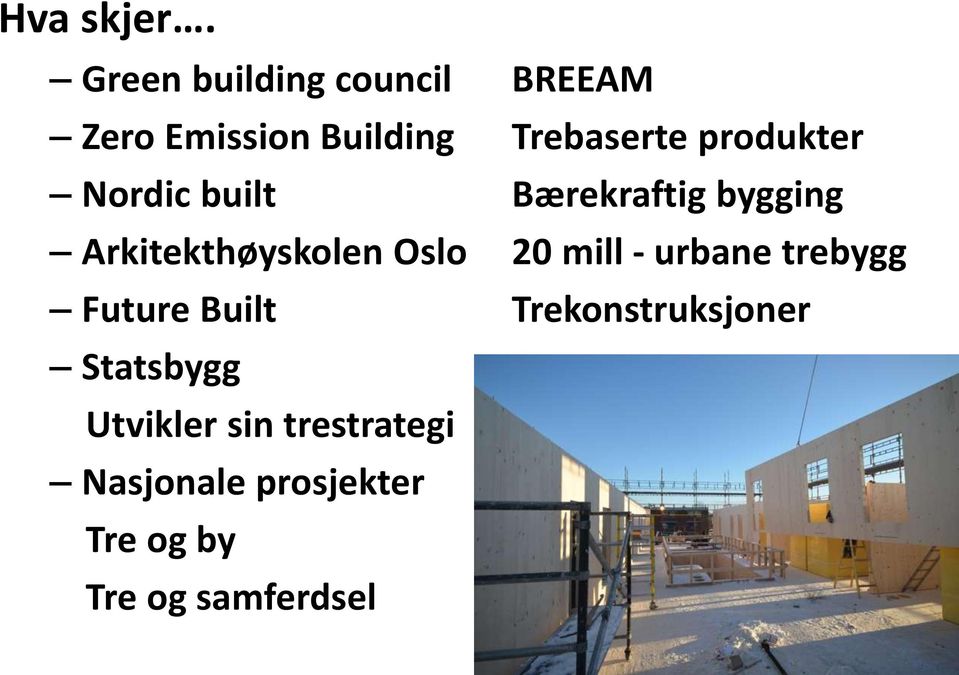 produkter Nordic built Bærekraftig bygging Arkitekthøyskolen Oslo 20
