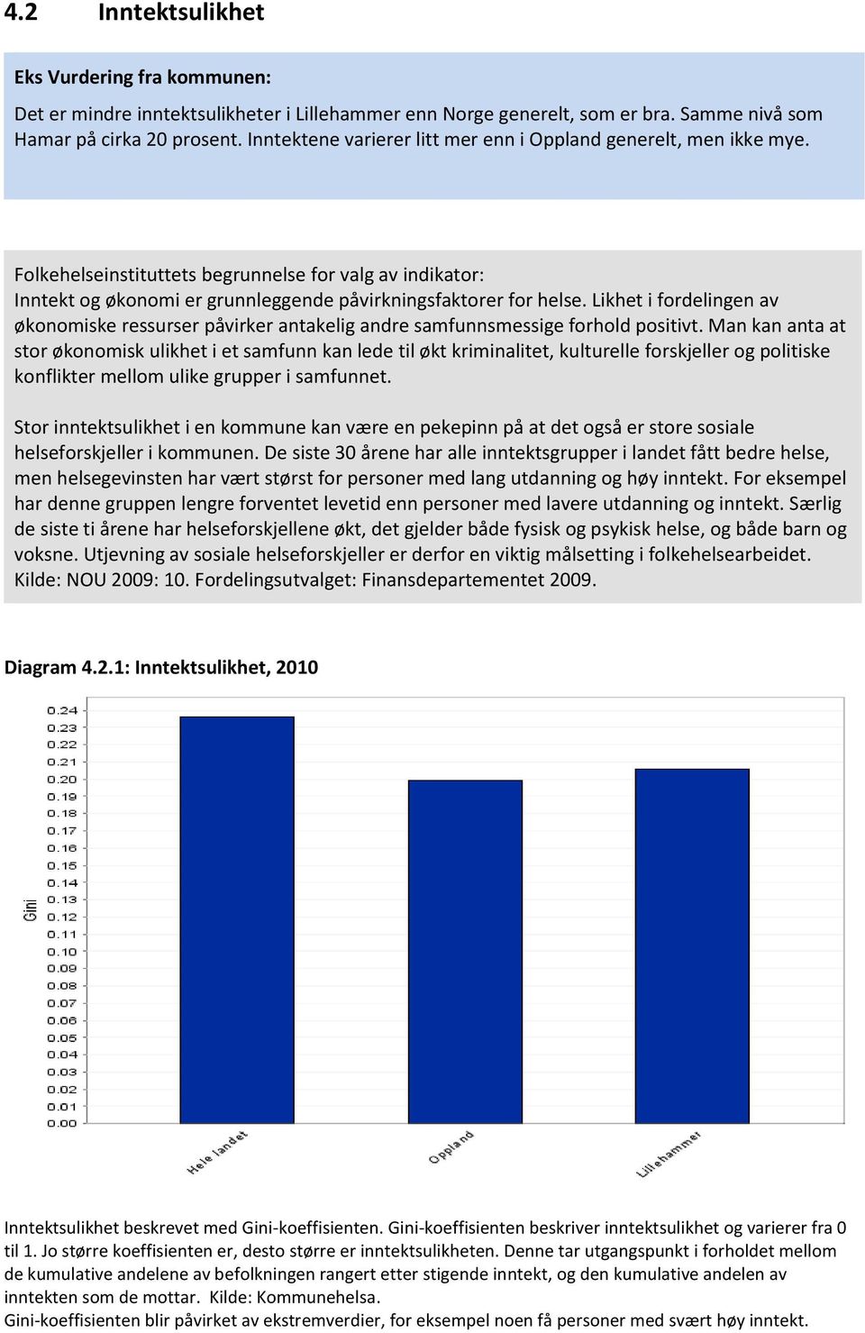 Likhet i fordelingen av økonomiske ressurser påvirker antakelig andre samfunnsmessige forhold positivt.