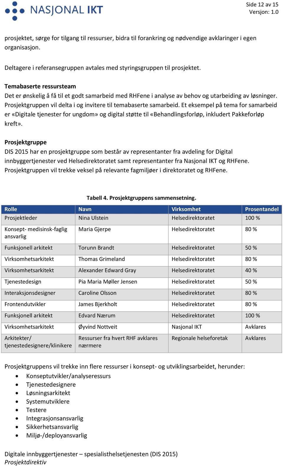 Et eksempel på tema for samarbeid er «Digitale tjenester for ungdom» og digital støtte til «Behandlingsforløp, inkludert Pakkeforløp kreft».