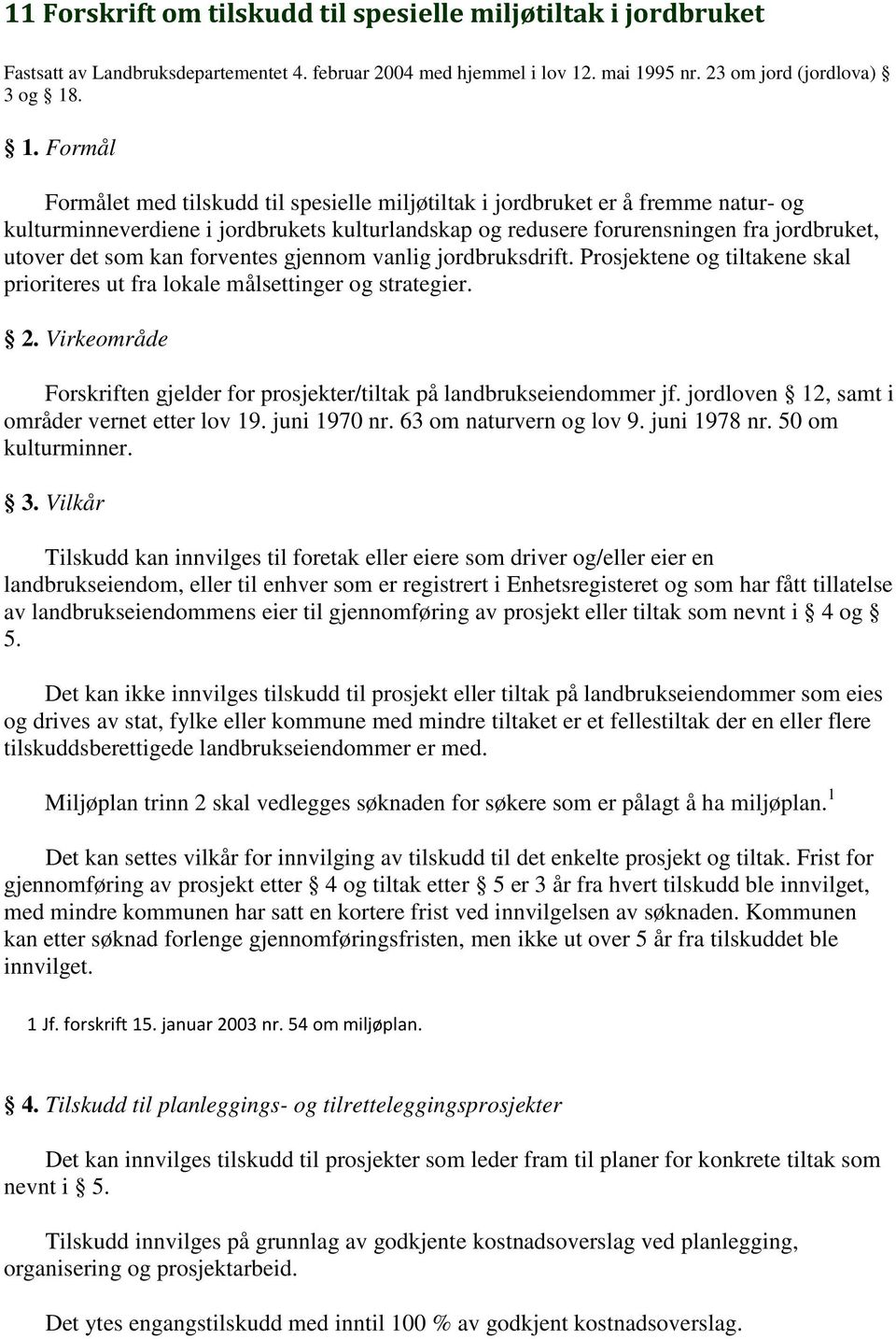 95 nr. 23 om jord (jordlova) 3 og 18