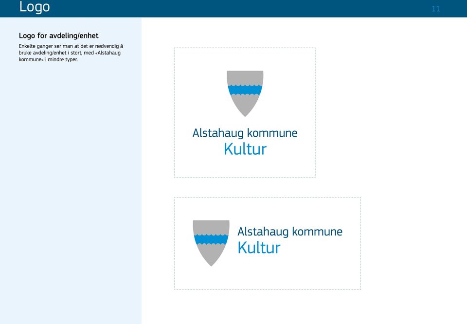 nødvendig å bruke avdeling/enhet i