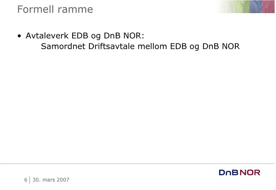 NOR: Samordnet