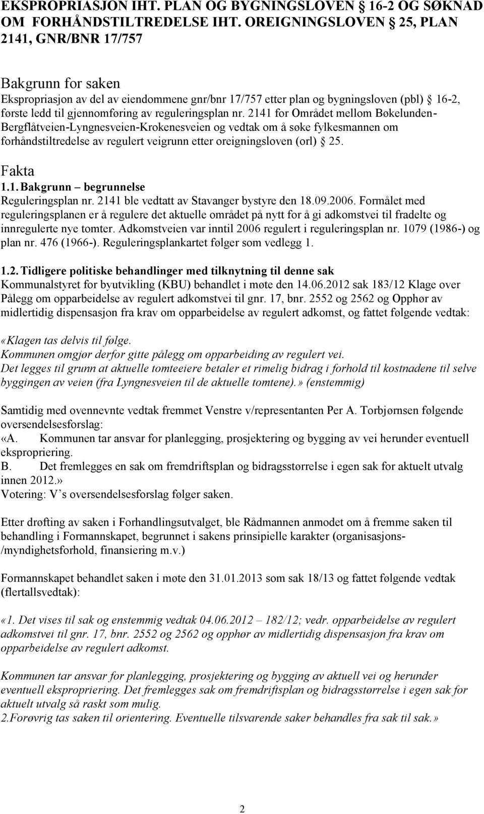 reguleringsplan nr.