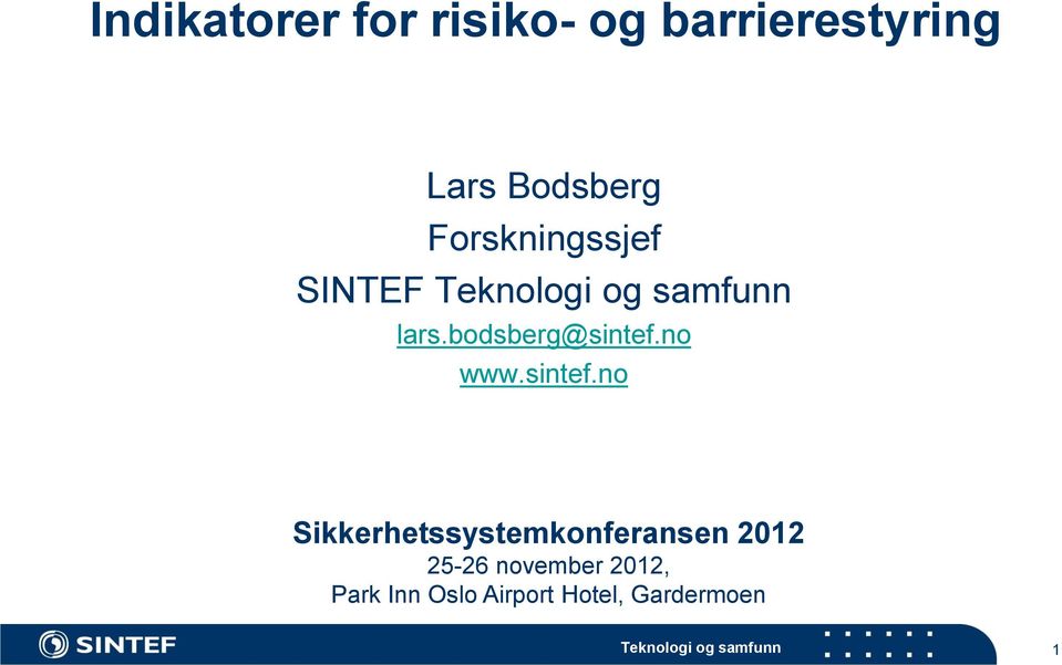 no www.sintef.