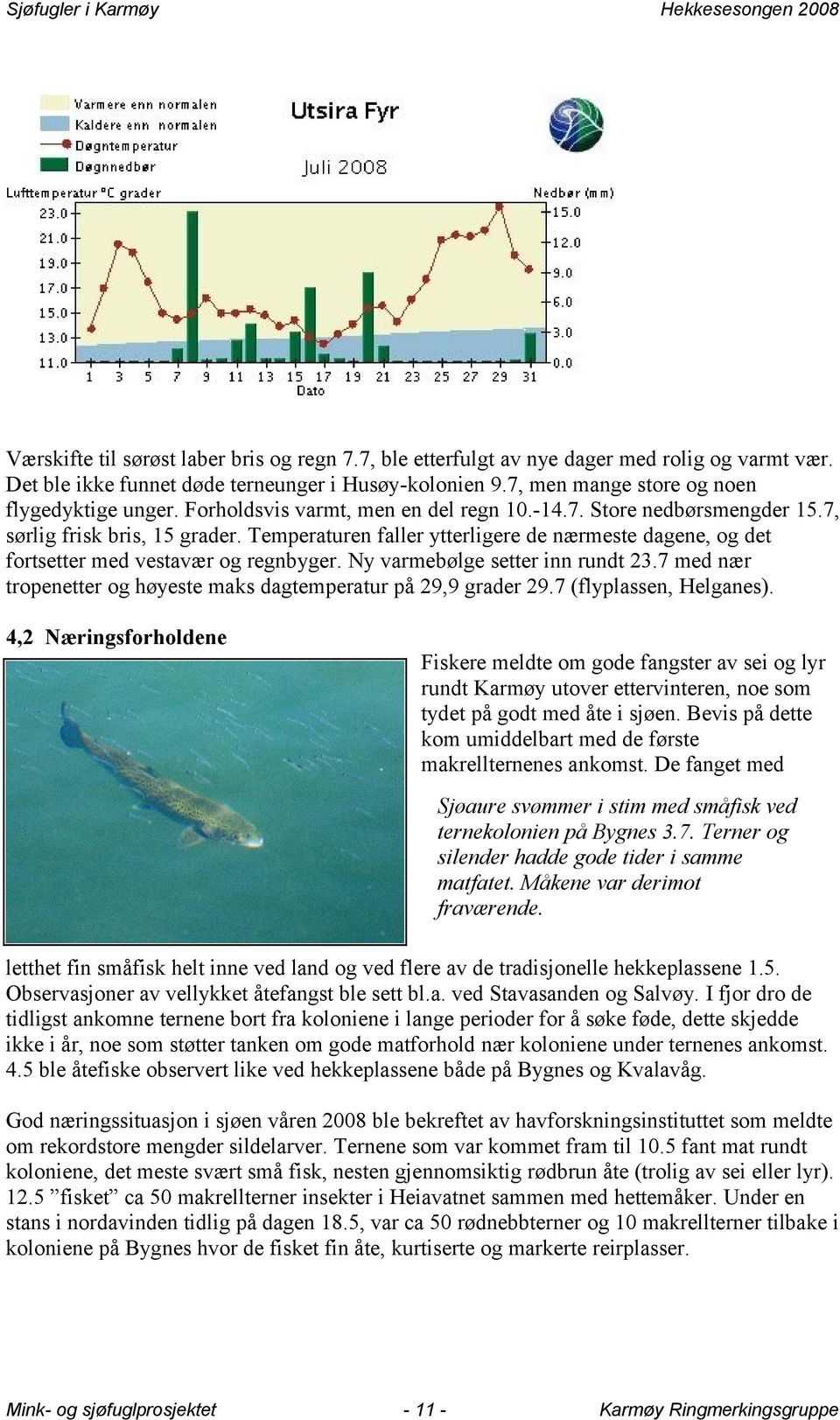 Ny varmebølge setter inn rundt 23.7 med nær tropenetter og høyeste maks dagtemperatur på 29,9 grader 29.7 (flyplassen, Helganes).