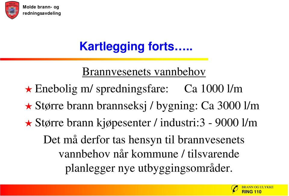 brann brannseksj / bygning: Ca 3000 l/m Større brann kjøpesenter /