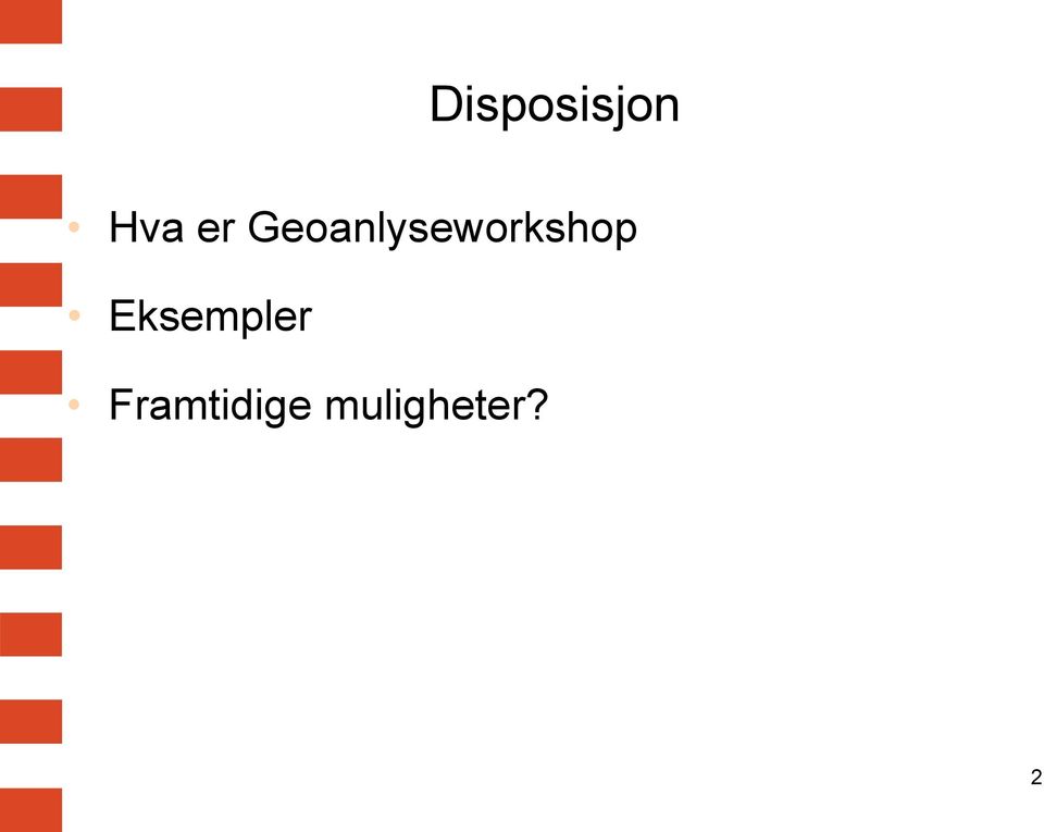 Geoanlyseworkshop