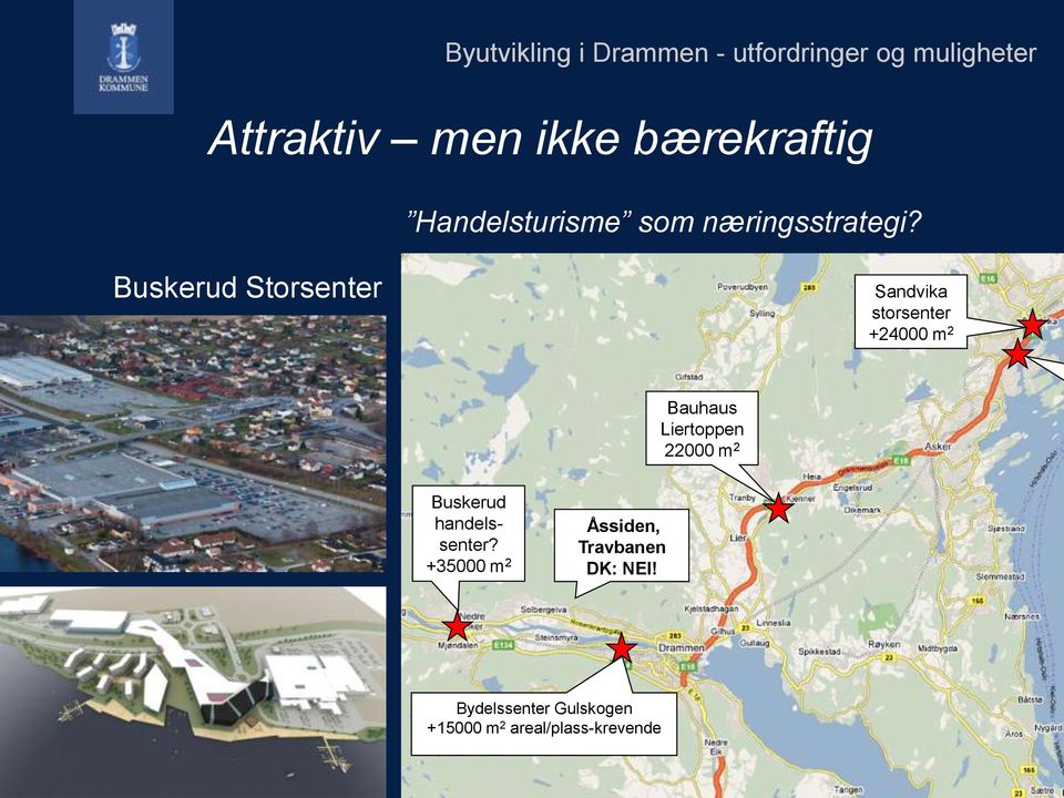 Liertoppen 22000 m 2 Buskerud handelssenter?