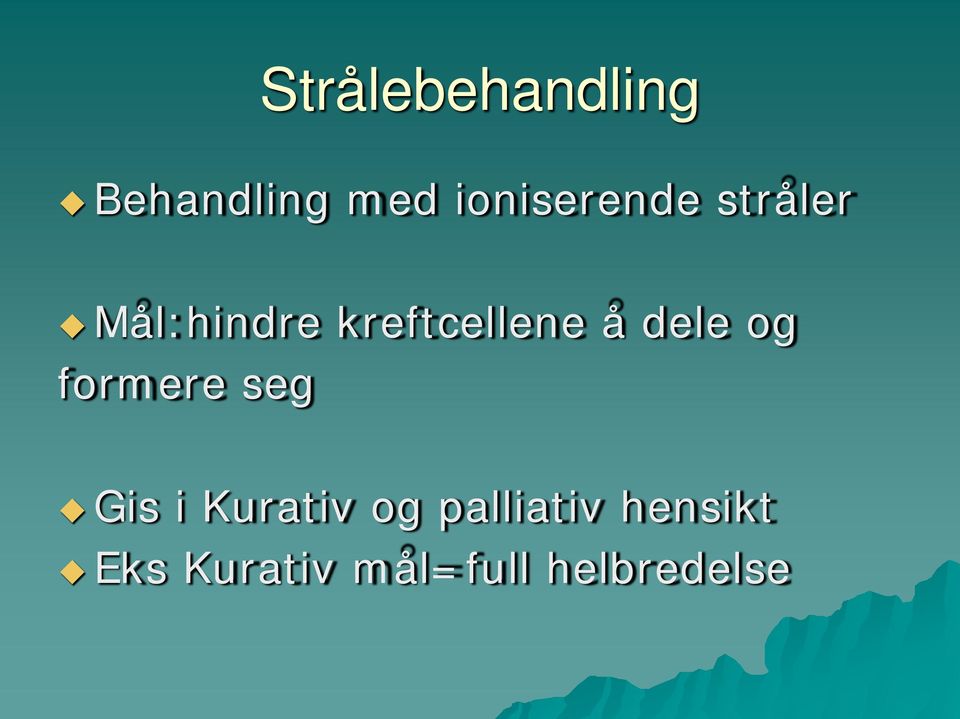 kreftcellene å dele og formere seg Gis i