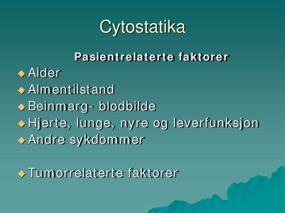 blodbilde Hjerte, lunge, nyre og