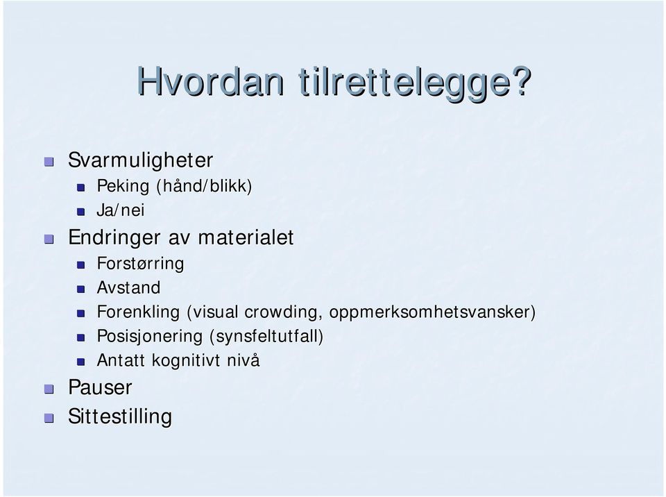 materialet Forstørring rring Avstand Forenkling (visual(