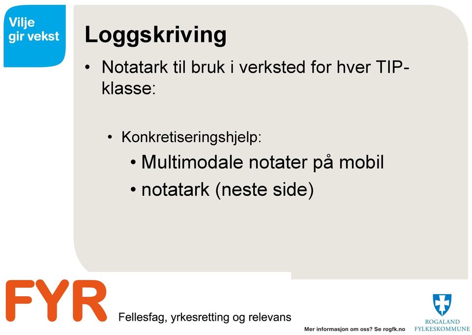 Konkretiseringshjelp: Multimodale