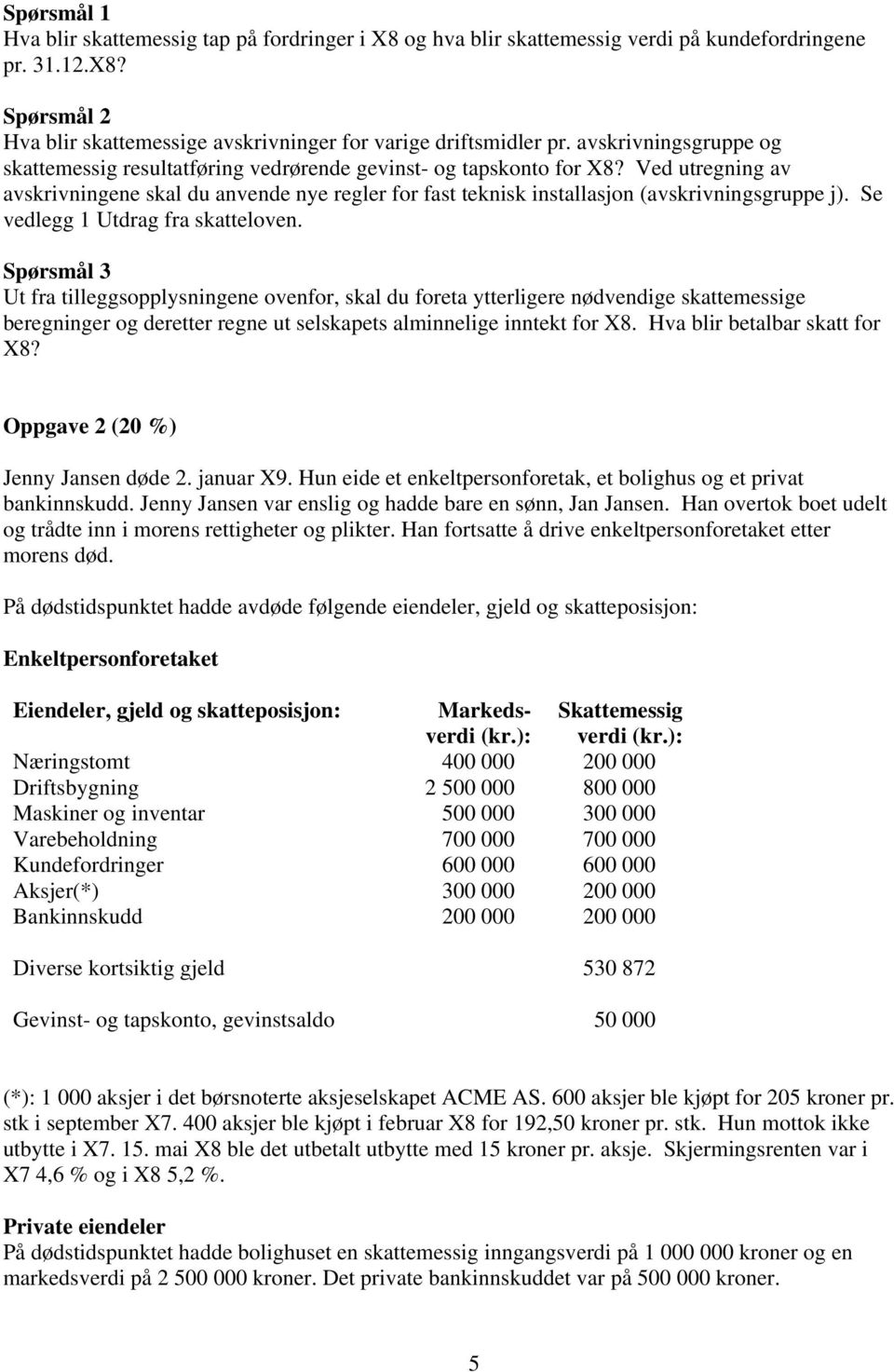 Ved utregning av avskrivningene skal du anvende nye regler for fast teknisk installasjon (avskrivningsgruppe j). Se vedlegg 1 Utdrag fra skatteloven.