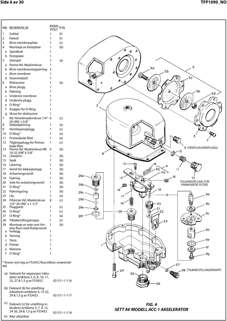 Pin Pivot Plate 5 Plunger Stempel (a) See (a) a Panne Hd.