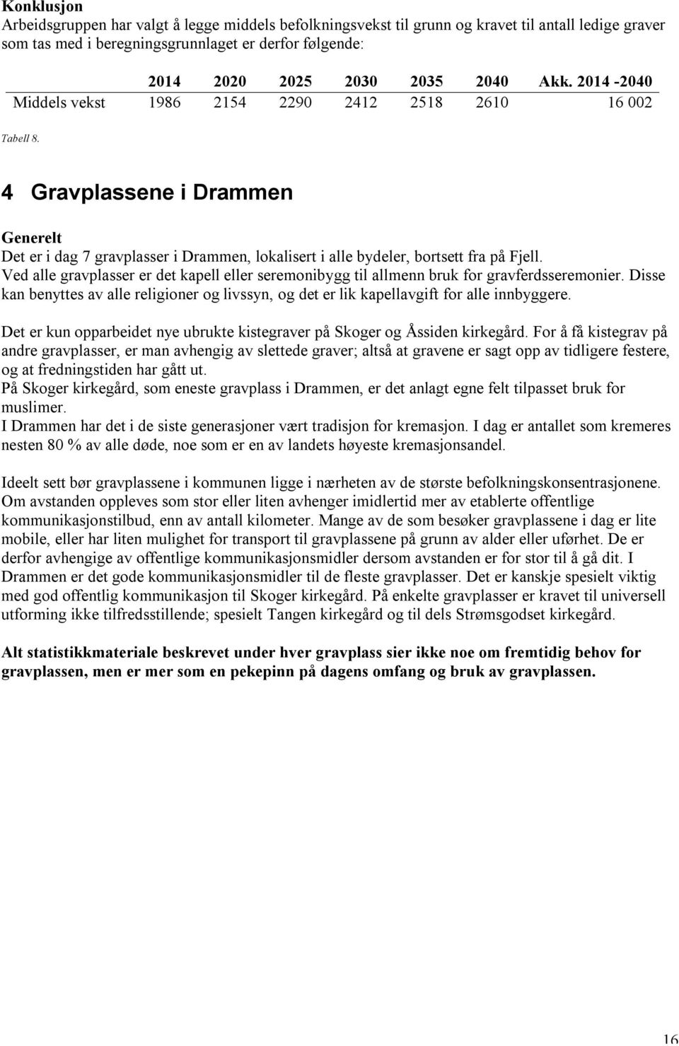 Ved alle gravplasser er det kapell eller seremonibygg til allmenn bruk for gravferdsseremonier. Disse kan benyttes av alle religioner og livssyn, og det er lik kapellavgift for alle innbyggere.