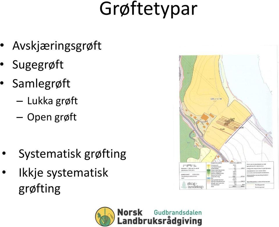 grøft Open grøft Systematisk