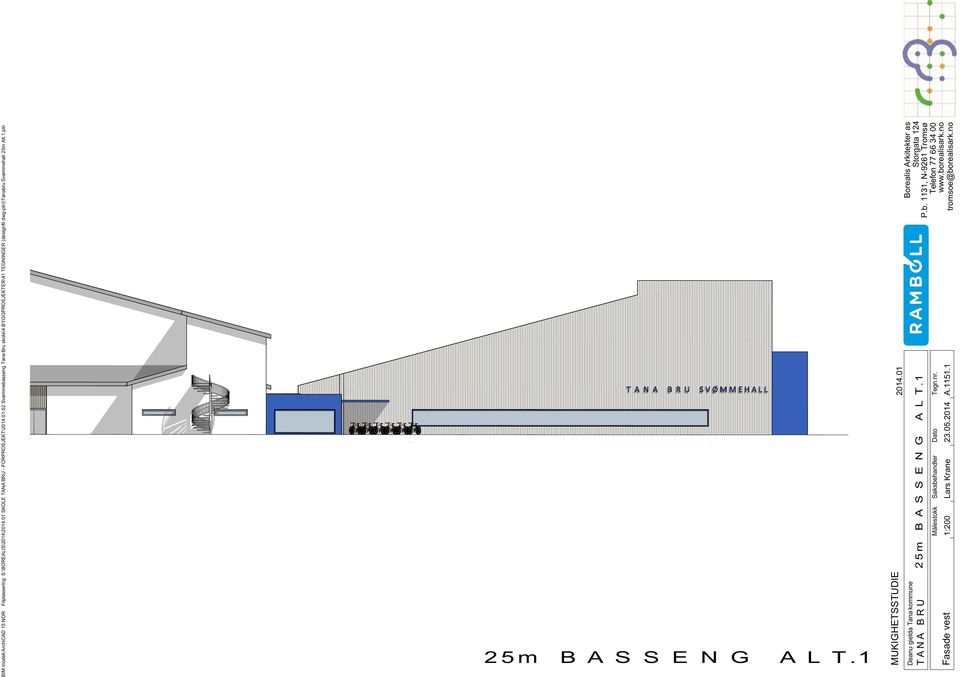 (designfil dwg-pln)\tanabru Svømmehall 25m Alt.1.pln 25m B A S S E N G A L T.