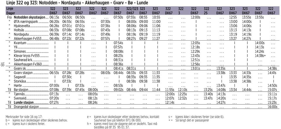 .. 06:20s 06:55c 06:55s... 07:30s I 08:00s 09:00 11:00...... I...... 13:00 14:00s I... " Hjuksevelta... 06:26s 07:01c 07:01s... 07:36s I 08:06s 09:06 11:06...... I...... 13:06 14:06s I... " Holtsås.