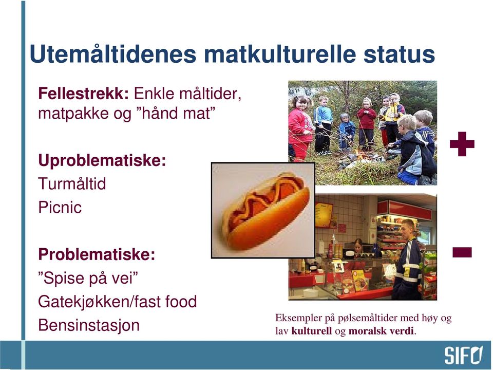 Picnic Problematiske: Spise på vei Gatekjøkken/fast food