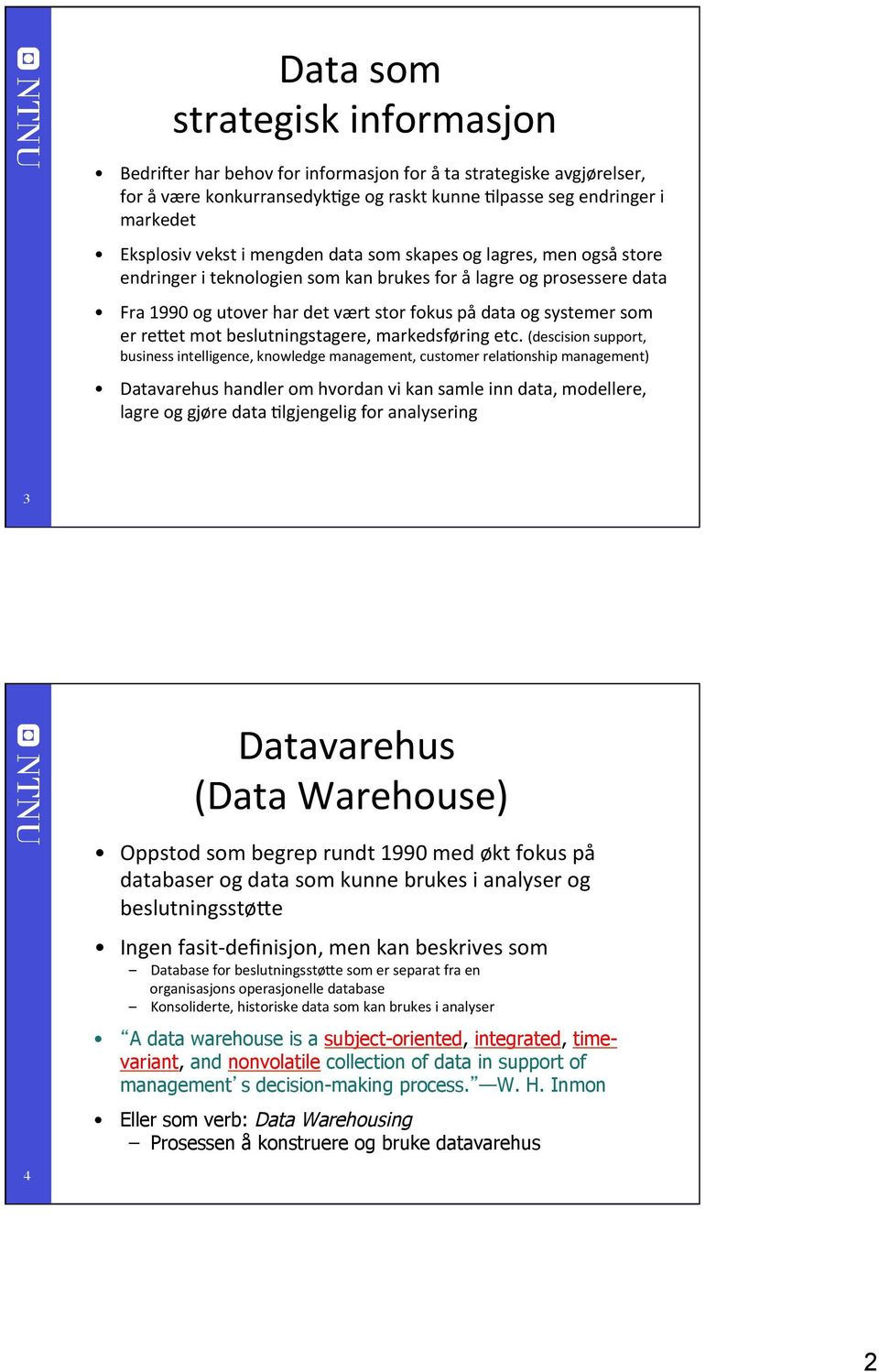 beslutningstagere, markedsføring etc.