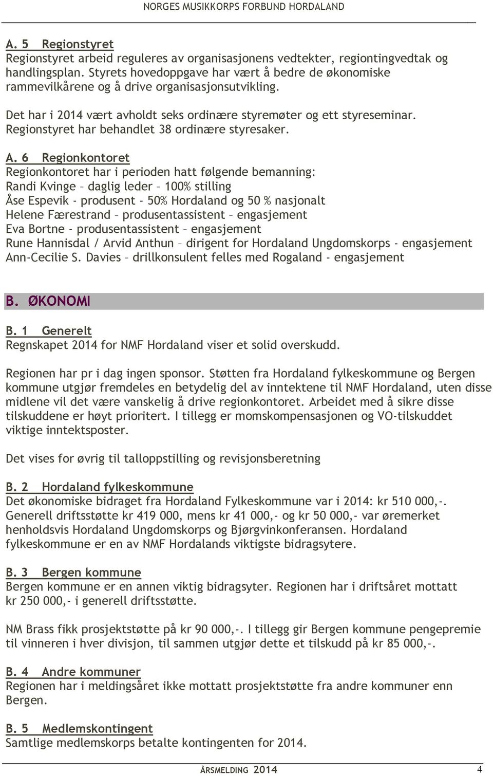 Regionstyret har behandlet 38 ordinære styresaker. A.