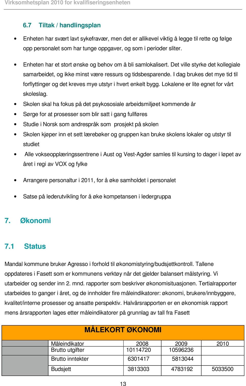 I dag brukes det mye tid til forflyttinger og det kreves mye utstyr i hvert enkelt bygg. Lokalene er lite egnet for vårt skoleslag.