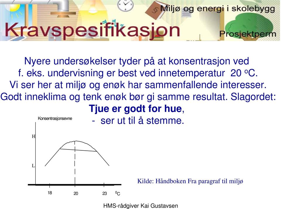 Vi ser her at miljø og enøk har sammenfallende interesser.