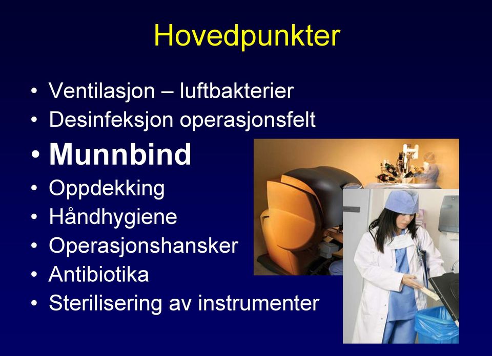 Oppdekking Håndhygiene