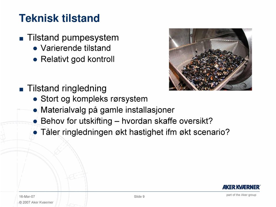 på gamle installasjoner Behov for utskifting hvordan skaffe oversikt?