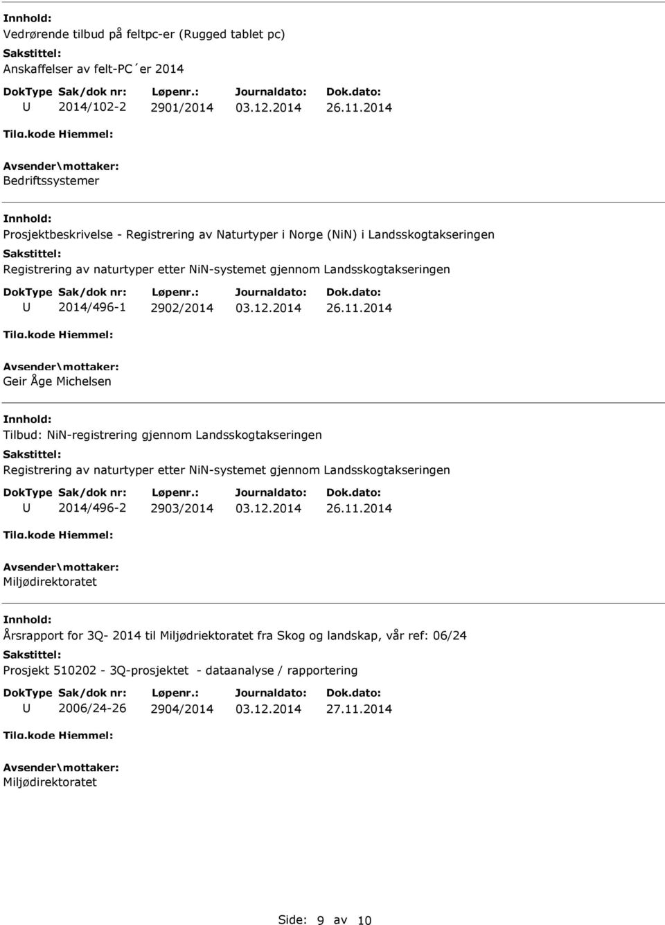 Landsskogtakseringen 2014/496-1 2902/2014 26.11.