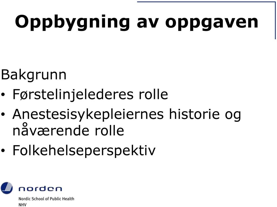 Anestesisykepleiernes historie